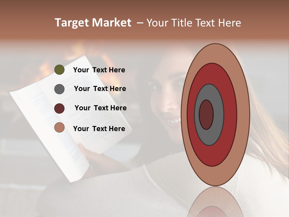 Brunette Cheerful Quiet PowerPoint Template