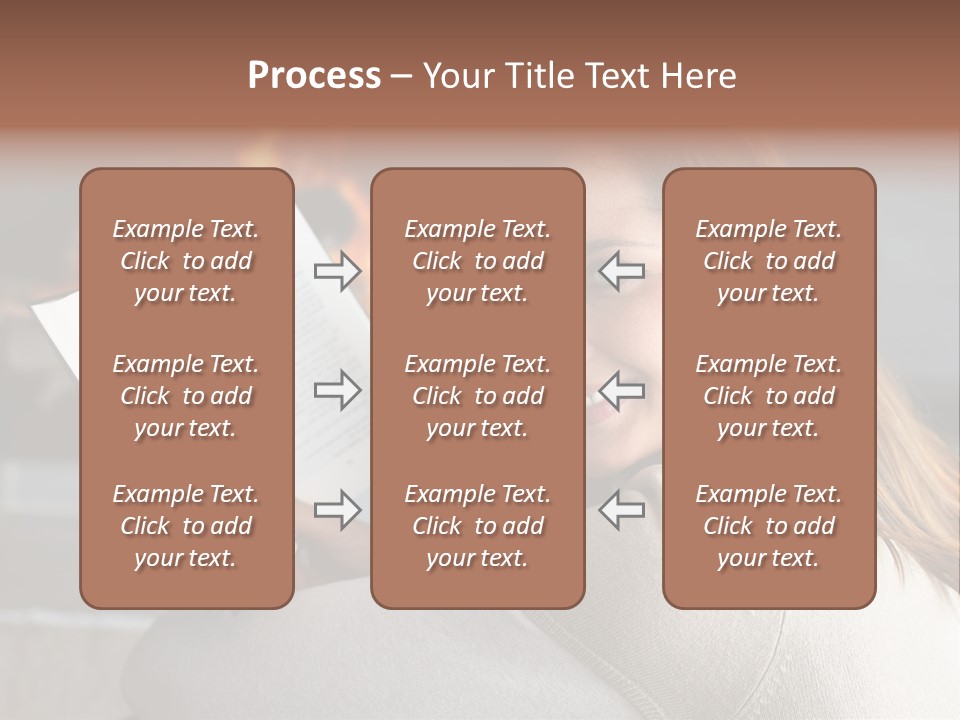Brunette Cheerful Quiet PowerPoint Template
