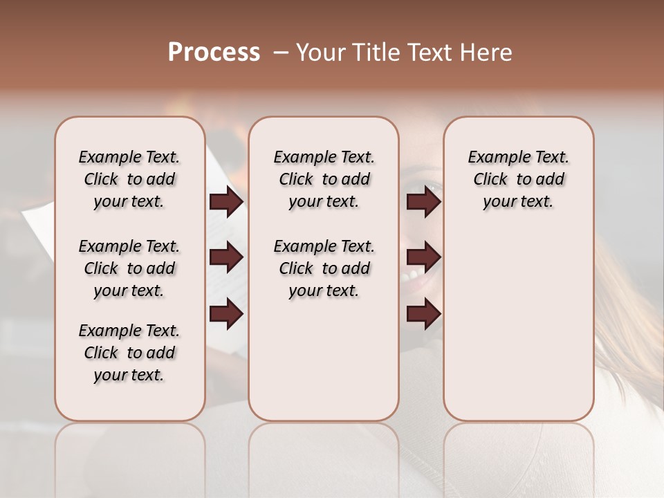 Brunette Cheerful Quiet PowerPoint Template