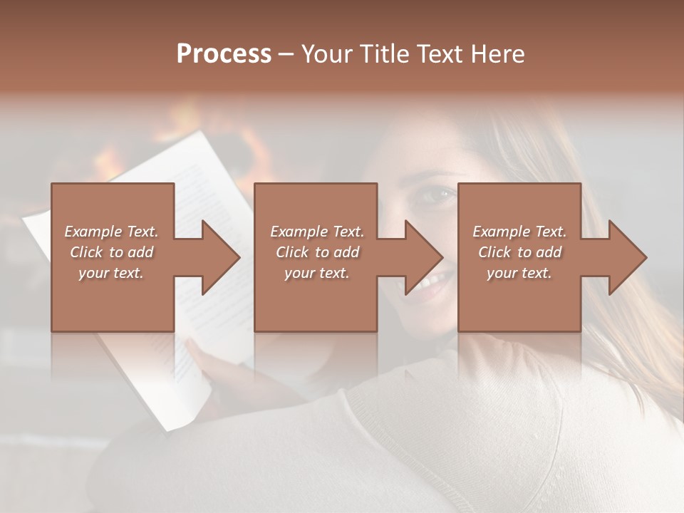 Brunette Cheerful Quiet PowerPoint Template