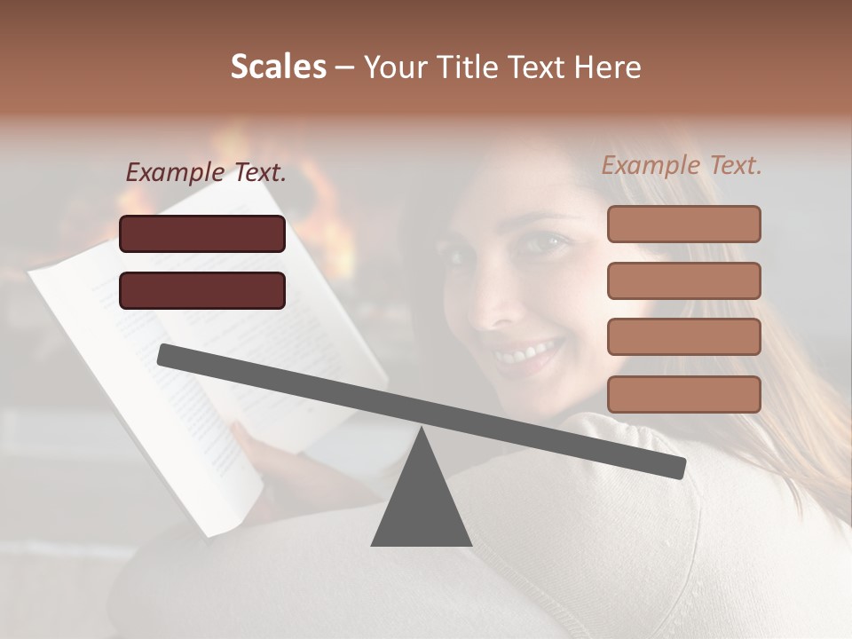 Brunette Cheerful Quiet PowerPoint Template