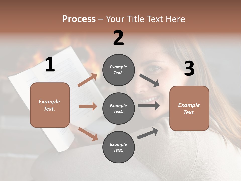 Brunette Cheerful Quiet PowerPoint Template