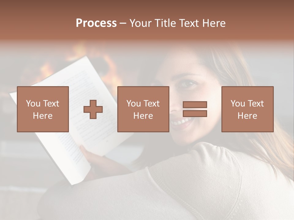 Brunette Cheerful Quiet PowerPoint Template