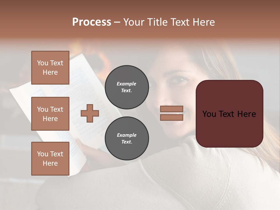 Brunette Cheerful Quiet PowerPoint Template