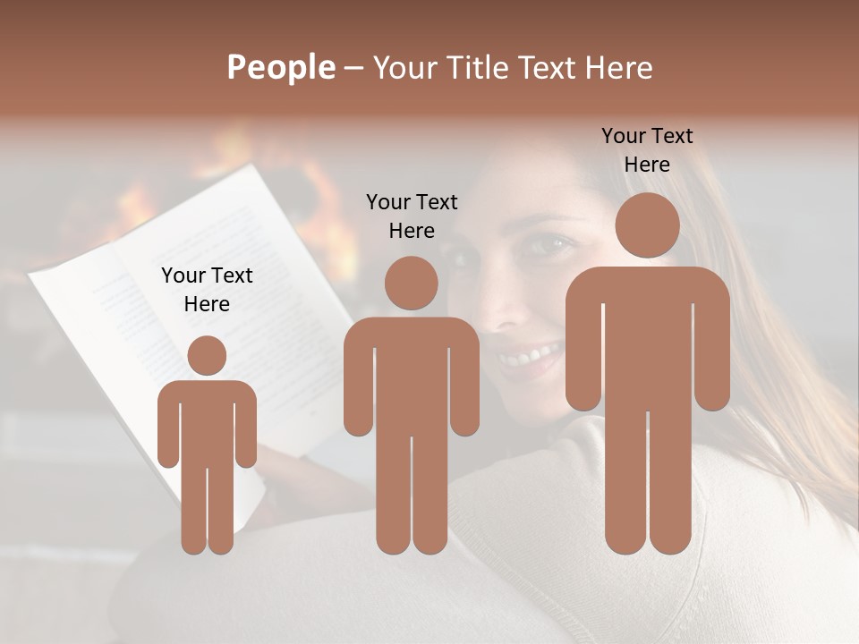 Brunette Cheerful Quiet PowerPoint Template