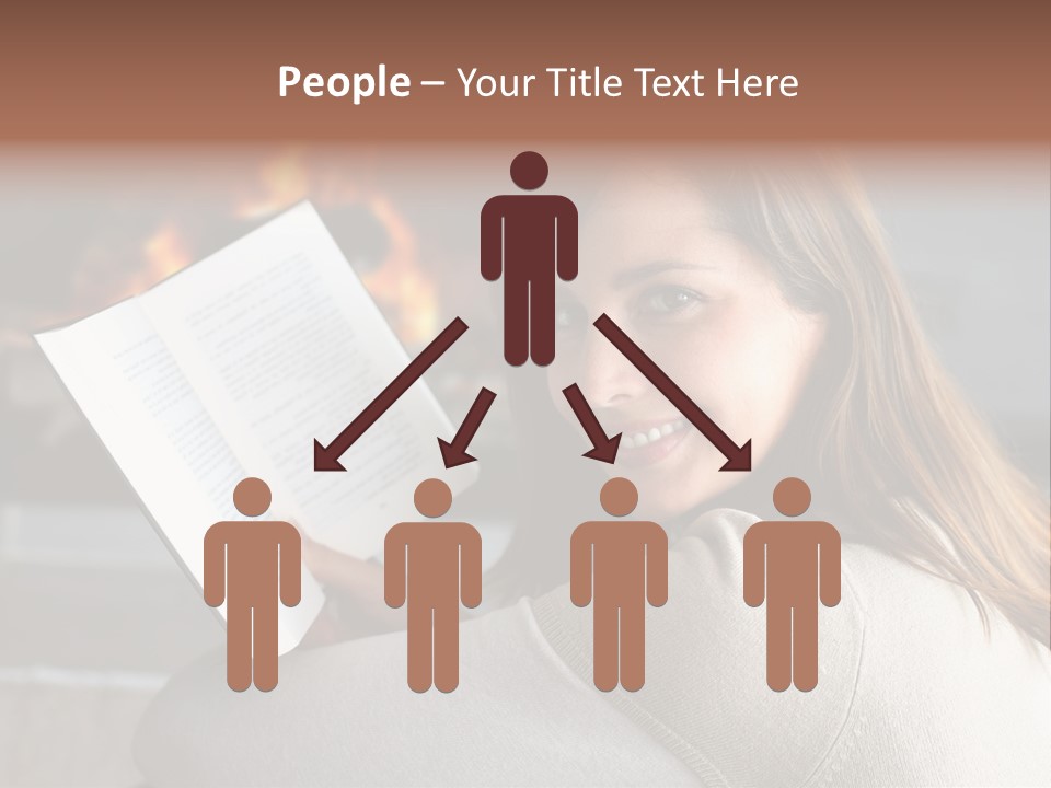 Brunette Cheerful Quiet PowerPoint Template