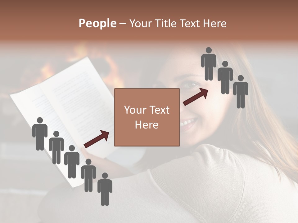 Brunette Cheerful Quiet PowerPoint Template