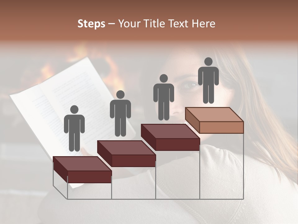 Brunette Cheerful Quiet PowerPoint Template