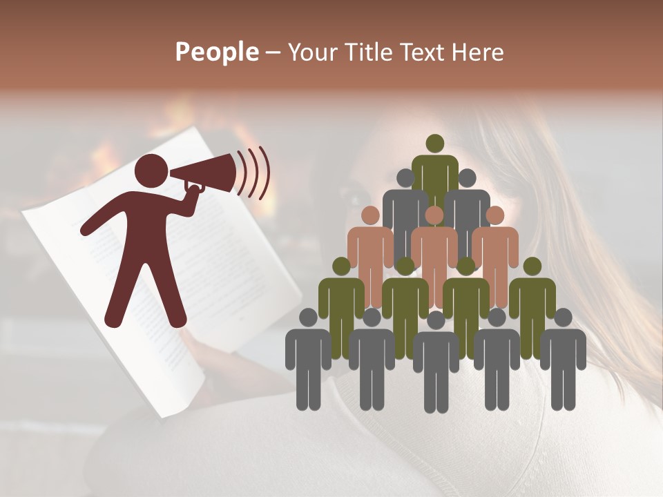 Brunette Cheerful Quiet PowerPoint Template