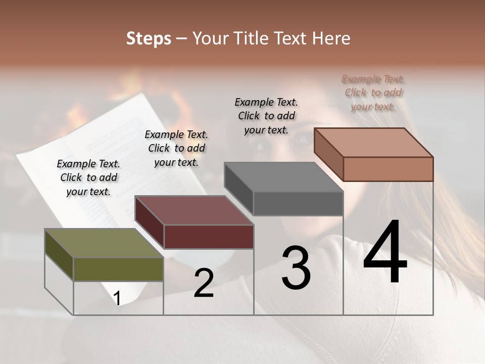 Brunette Cheerful Quiet PowerPoint Template