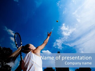 Athletic Dress Beautiful PowerPoint Template