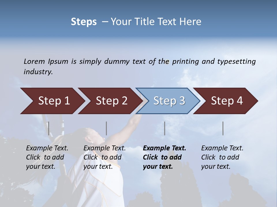 Athletic Dress Beautiful PowerPoint Template