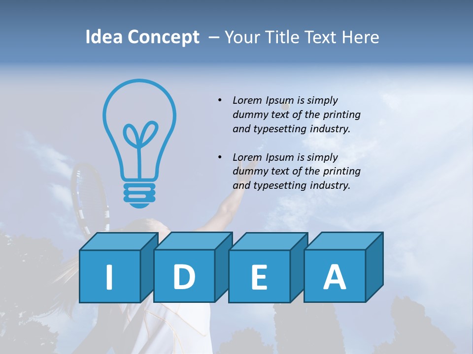 Athletic Dress Beautiful PowerPoint Template