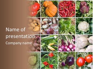 Raw Farmer Garden PowerPoint Template