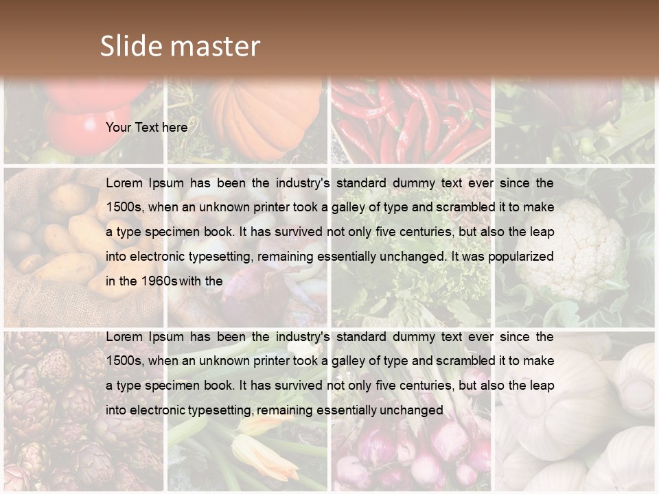 Raw Farmer Garden PowerPoint Template
