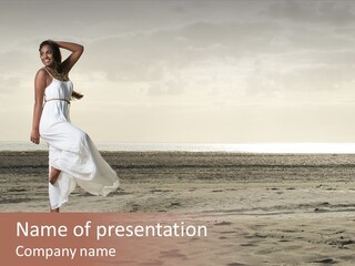 Black Style Dancer PowerPoint Template