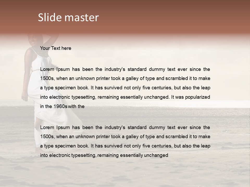 Black Style Dancer PowerPoint Template