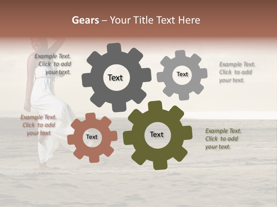 Black Style Dancer PowerPoint Template