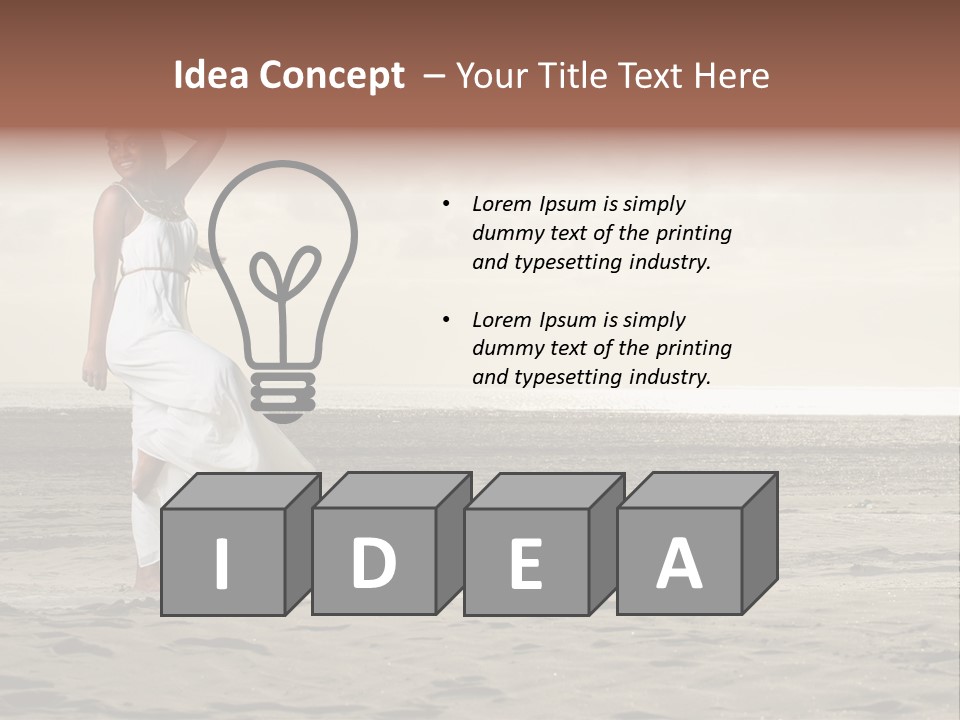 Black Style Dancer PowerPoint Template