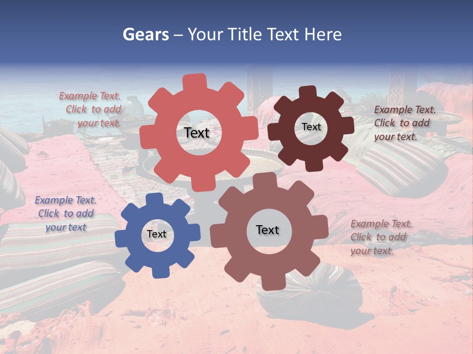 Idyllic Red Holiday PowerPoint Template