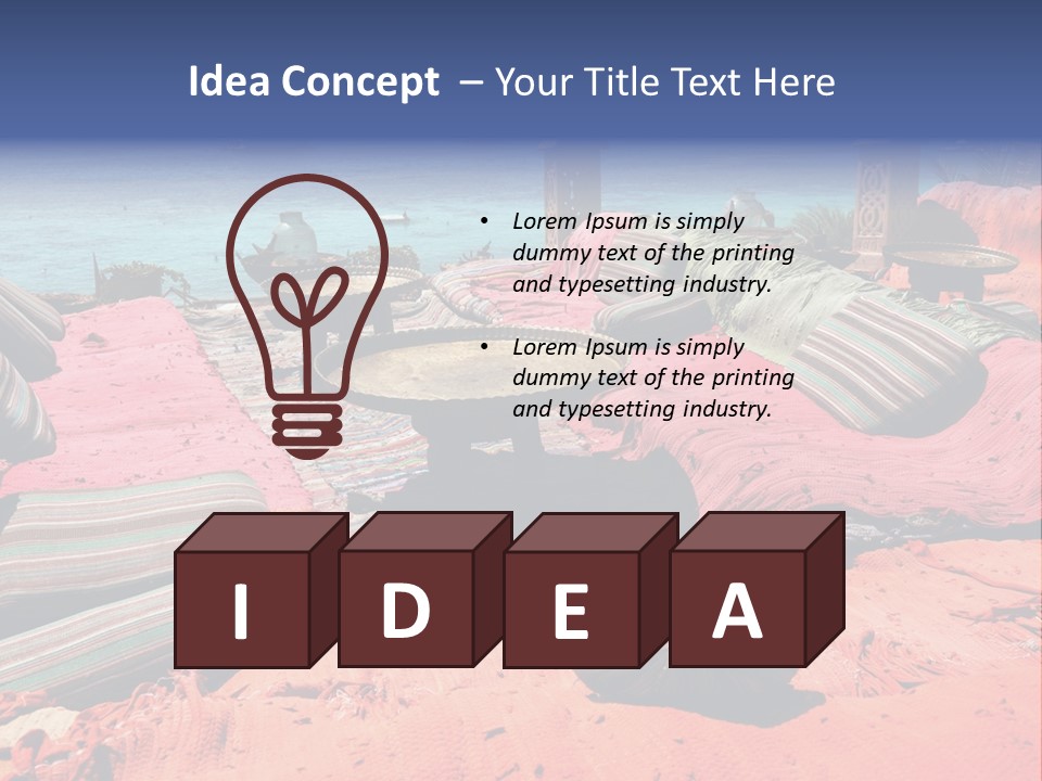 Idyllic Red Holiday PowerPoint Template