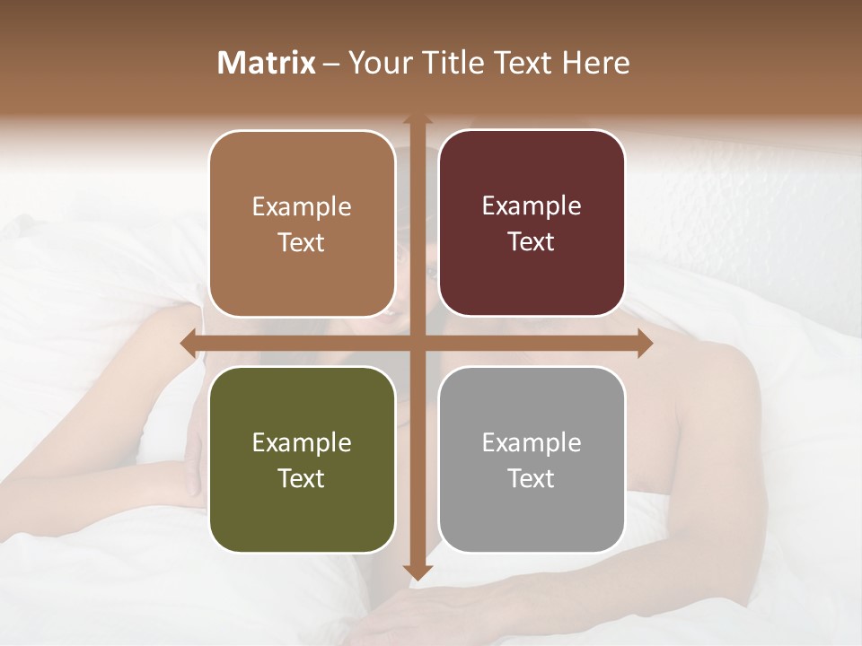 Hugging Caucasian Husband PowerPoint Template