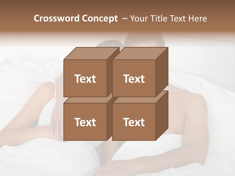 Hugging Caucasian Husband PowerPoint Template