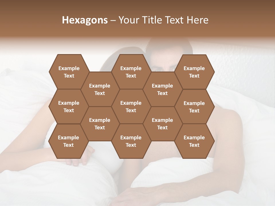 Hugging Caucasian Husband PowerPoint Template