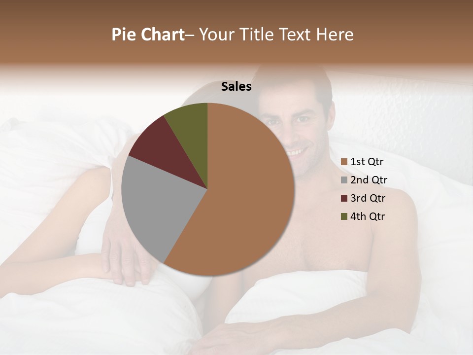 Hugging Caucasian Husband PowerPoint Template