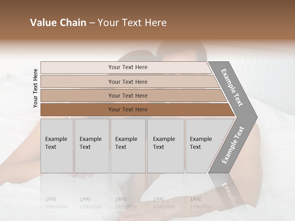 Hugging Caucasian Husband PowerPoint Template