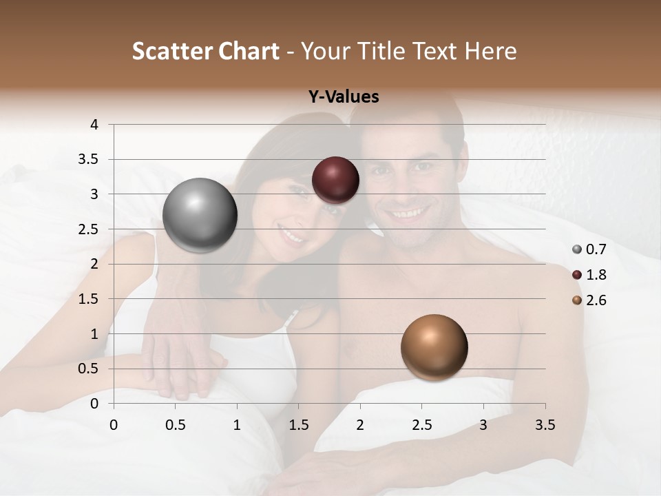 Hugging Caucasian Husband PowerPoint Template