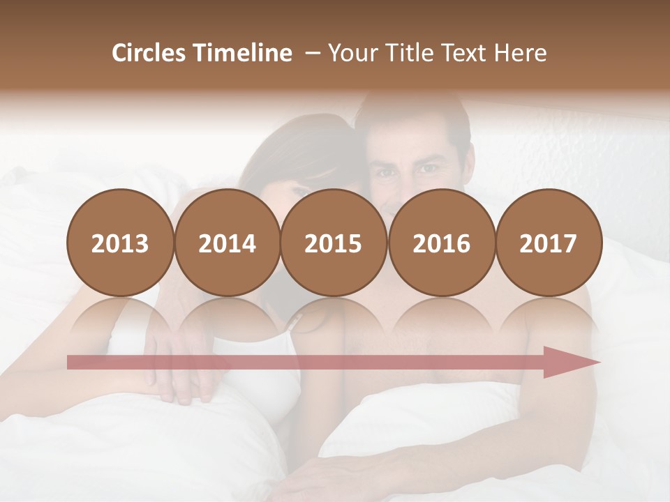 Hugging Caucasian Husband PowerPoint Template