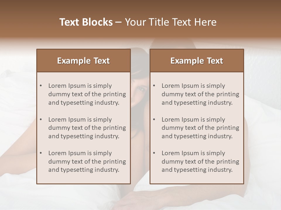 Hugging Caucasian Husband PowerPoint Template