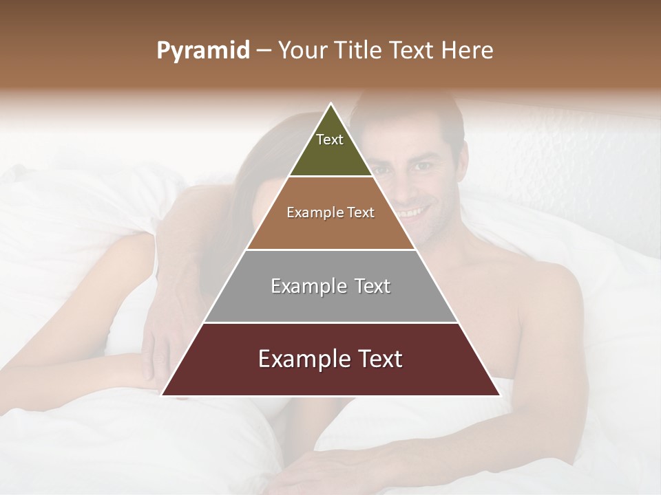 Hugging Caucasian Husband PowerPoint Template