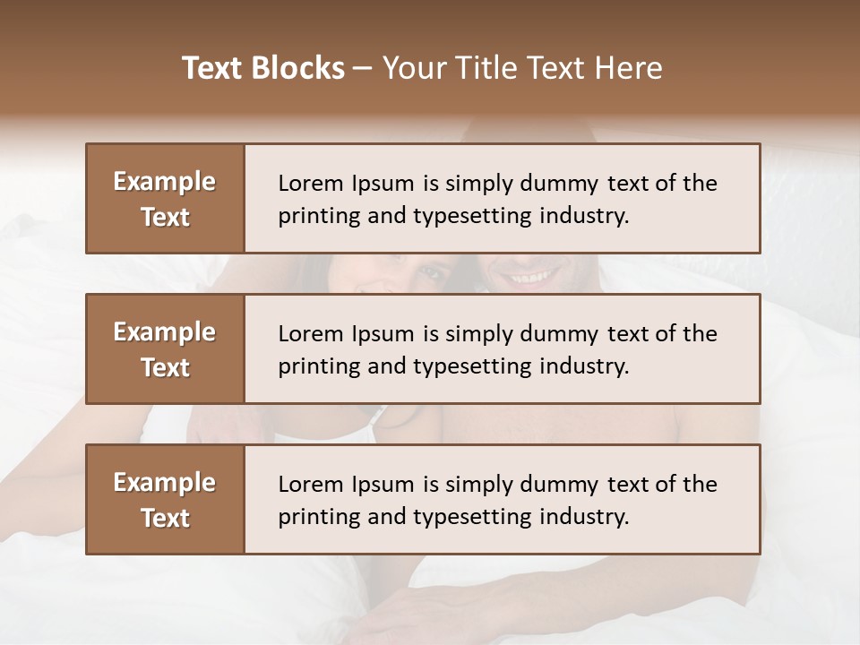 Hugging Caucasian Husband PowerPoint Template