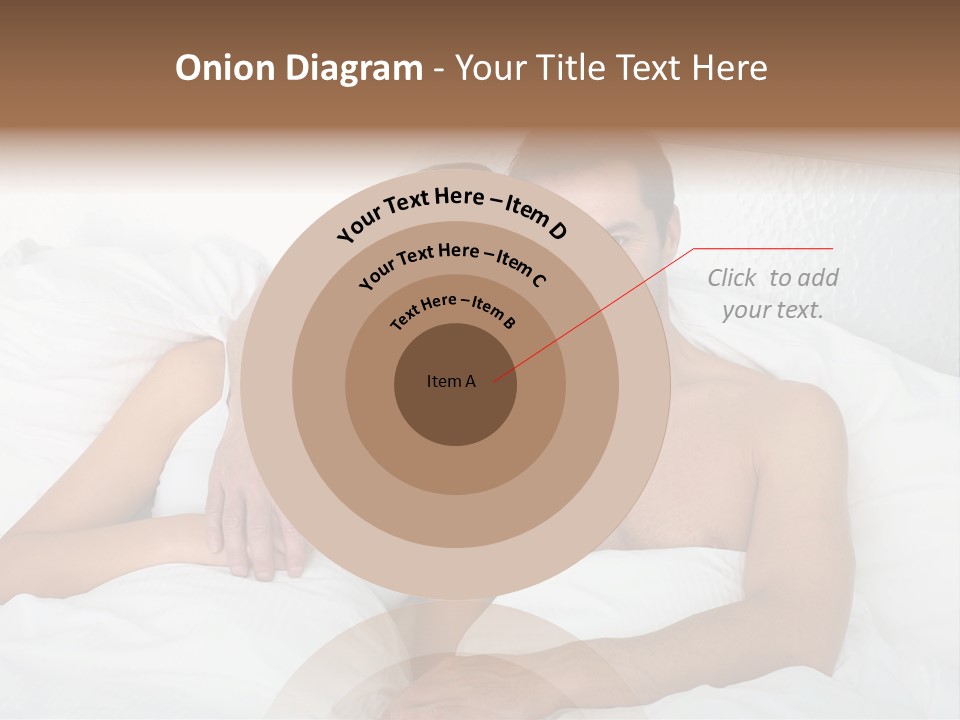 Hugging Caucasian Husband PowerPoint Template