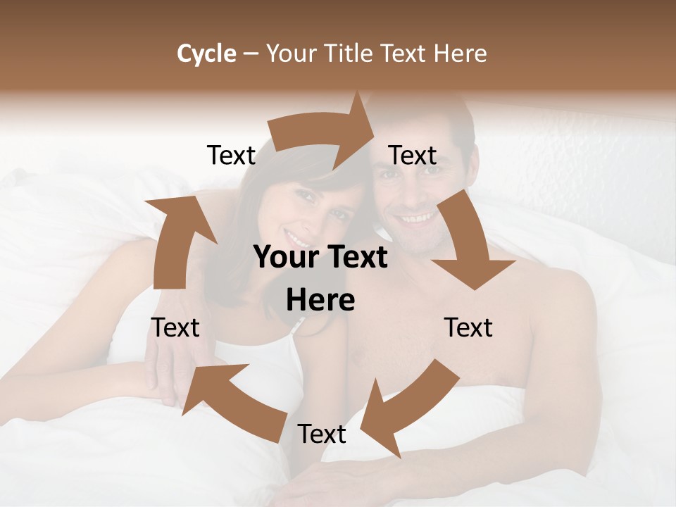 Hugging Caucasian Husband PowerPoint Template