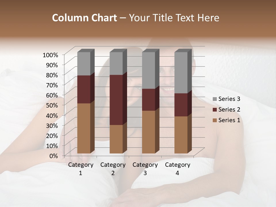 Hugging Caucasian Husband PowerPoint Template