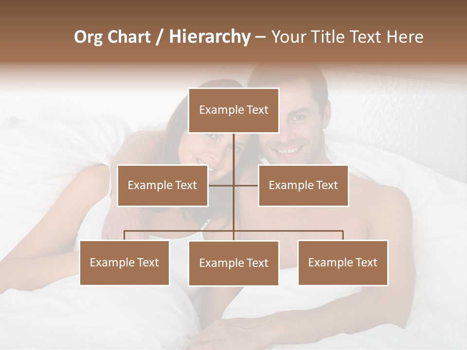 Hugging Caucasian Husband PowerPoint Template