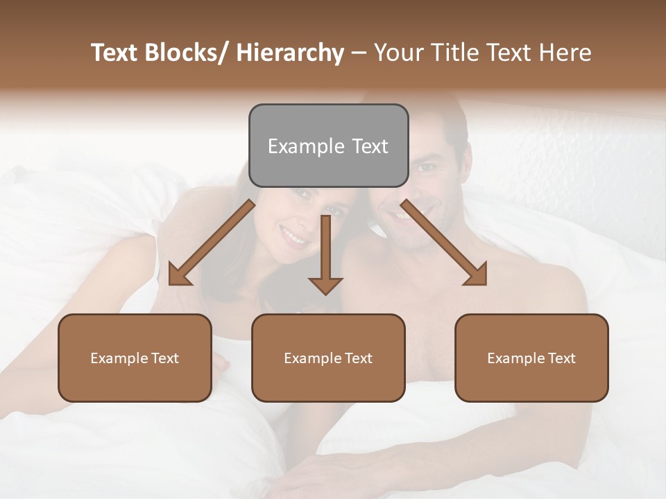 Hugging Caucasian Husband PowerPoint Template