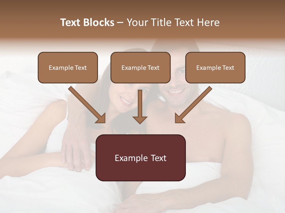 Hugging Caucasian Husband PowerPoint Template