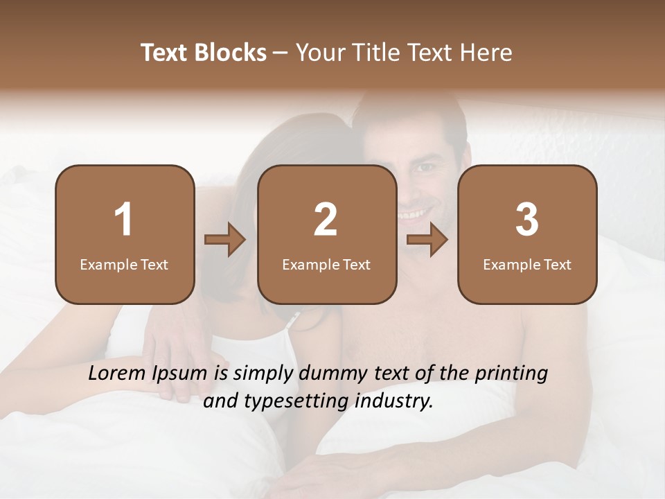 Hugging Caucasian Husband PowerPoint Template