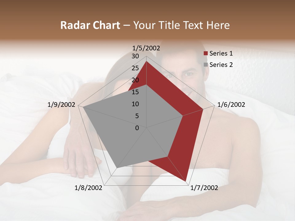 Hugging Caucasian Husband PowerPoint Template