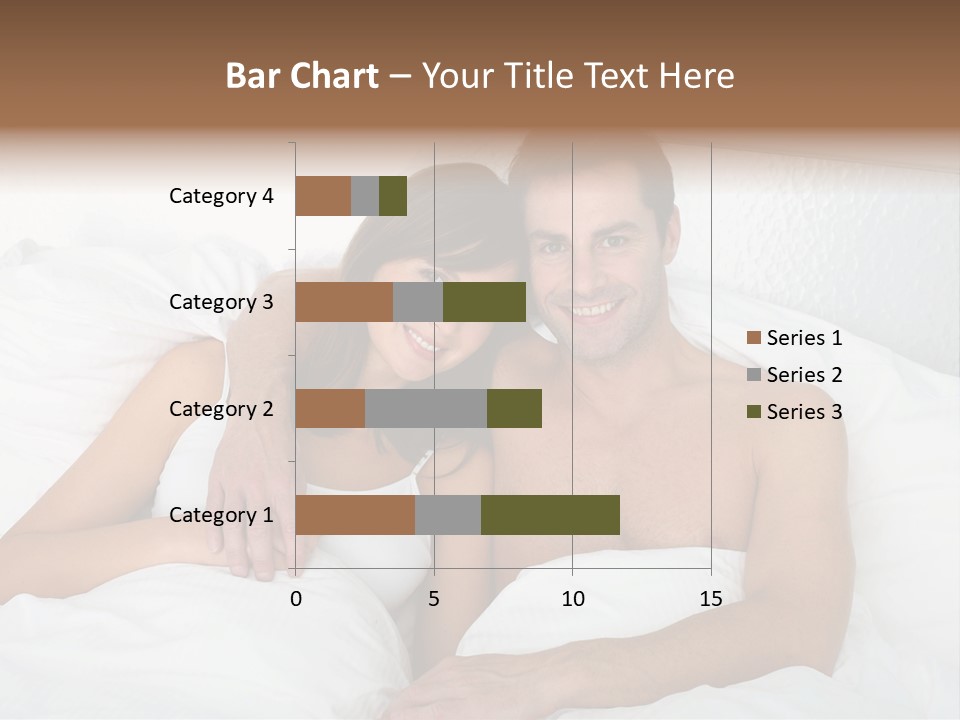 Hugging Caucasian Husband PowerPoint Template