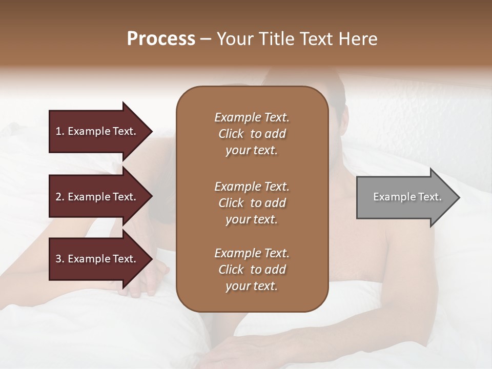 Hugging Caucasian Husband PowerPoint Template