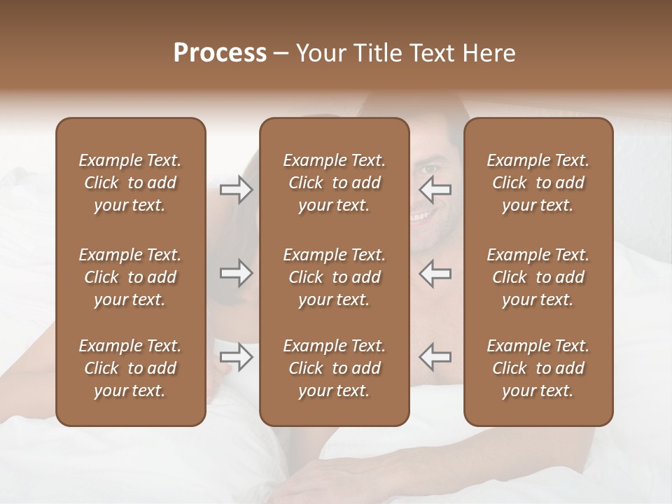 Hugging Caucasian Husband PowerPoint Template
