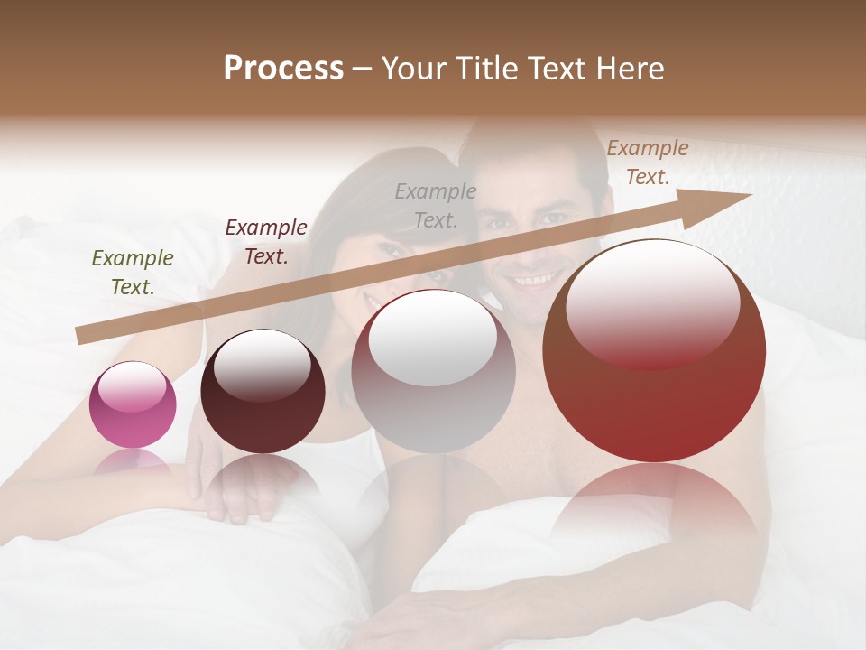 Hugging Caucasian Husband PowerPoint Template