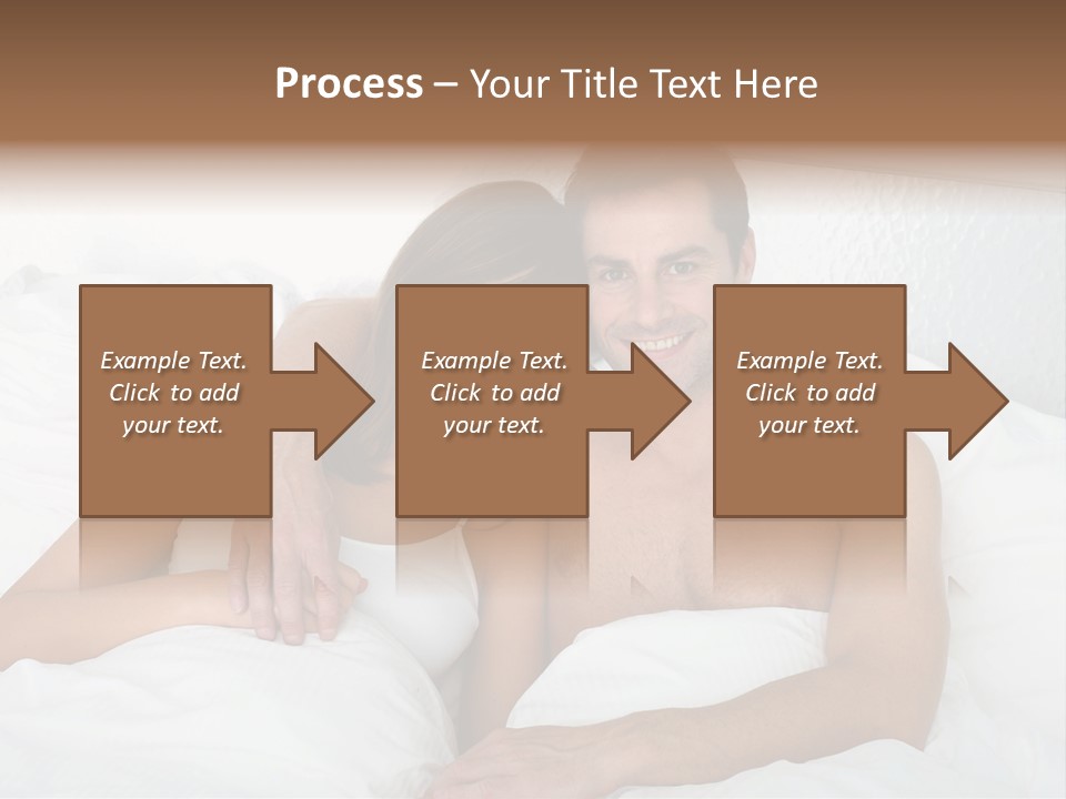 Hugging Caucasian Husband PowerPoint Template
