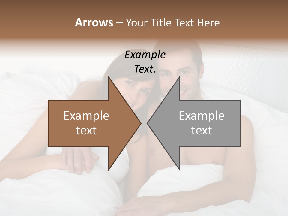 Hugging Caucasian Husband PowerPoint Template