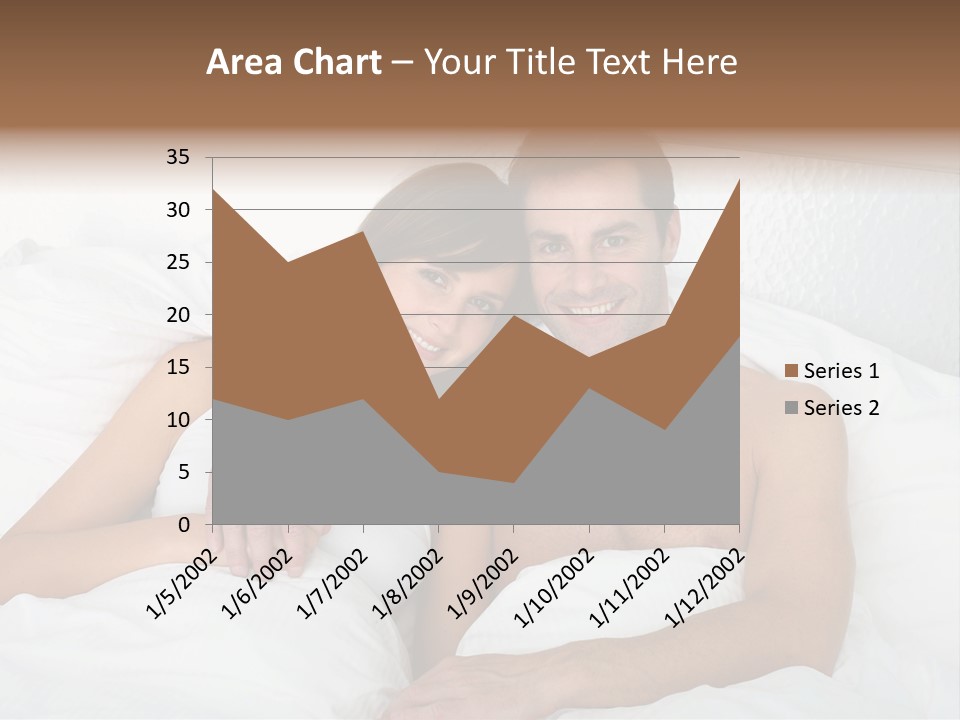Hugging Caucasian Husband PowerPoint Template